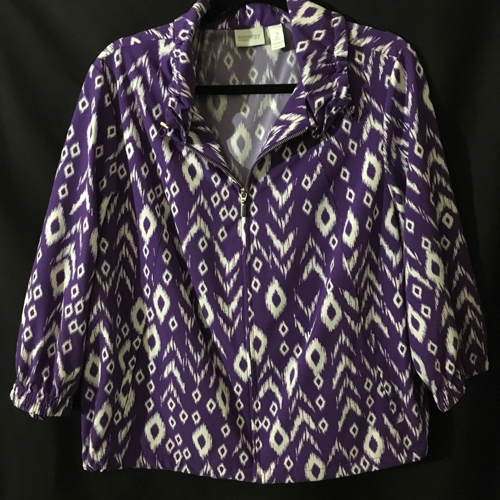 Chico’s Zenergy size 2 (12,14)  Purplejacket